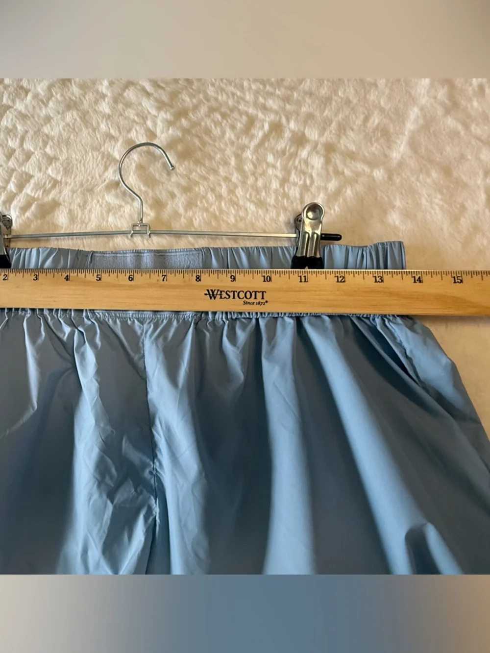 Hervé by Herve Leger Nylon Athletic Shorts - Powder Blue - Size S - Picture 7 of 11